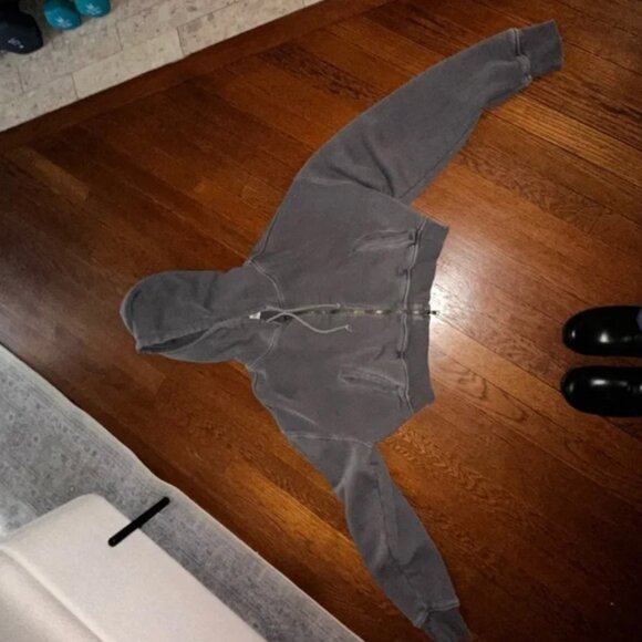 NEW - Elwood BABYDOLL CROP ZIP HOODIE - Picture 2 of 5